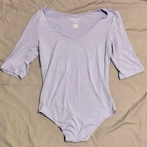 American Eagle Soft & Sexy Rib Lavender Bodysuit